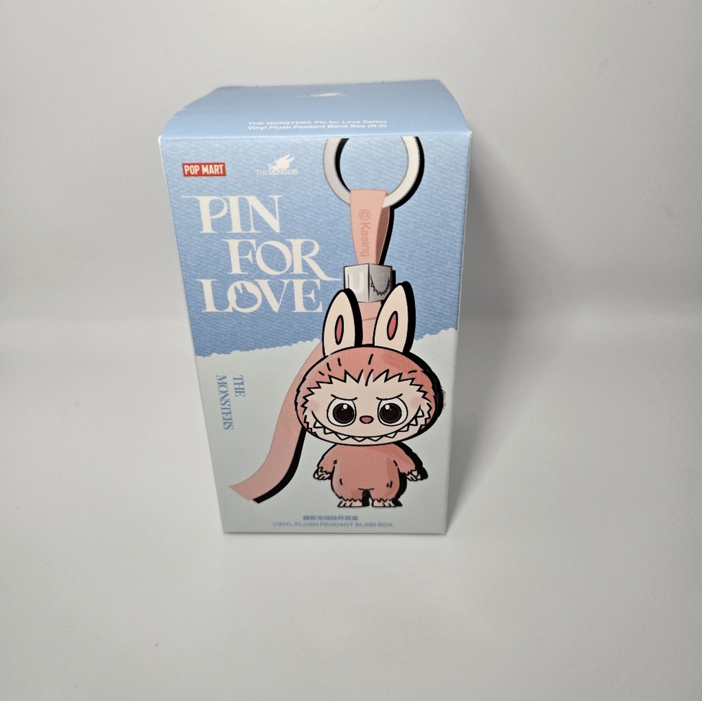 100% Authentic Pop Mart Labubu “Pin for Love” Pendant – Letter T | New in Box